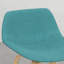 Tabouret Mid-Century (2) - Tabouret de bar bleu 2 pièces