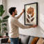 Lotus in Bloom Botanical - Framed Print-483455628-483455629