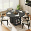 Table de salle à manger extensible 4-8 avec tables de rangement à 3 niveaux-1790098847