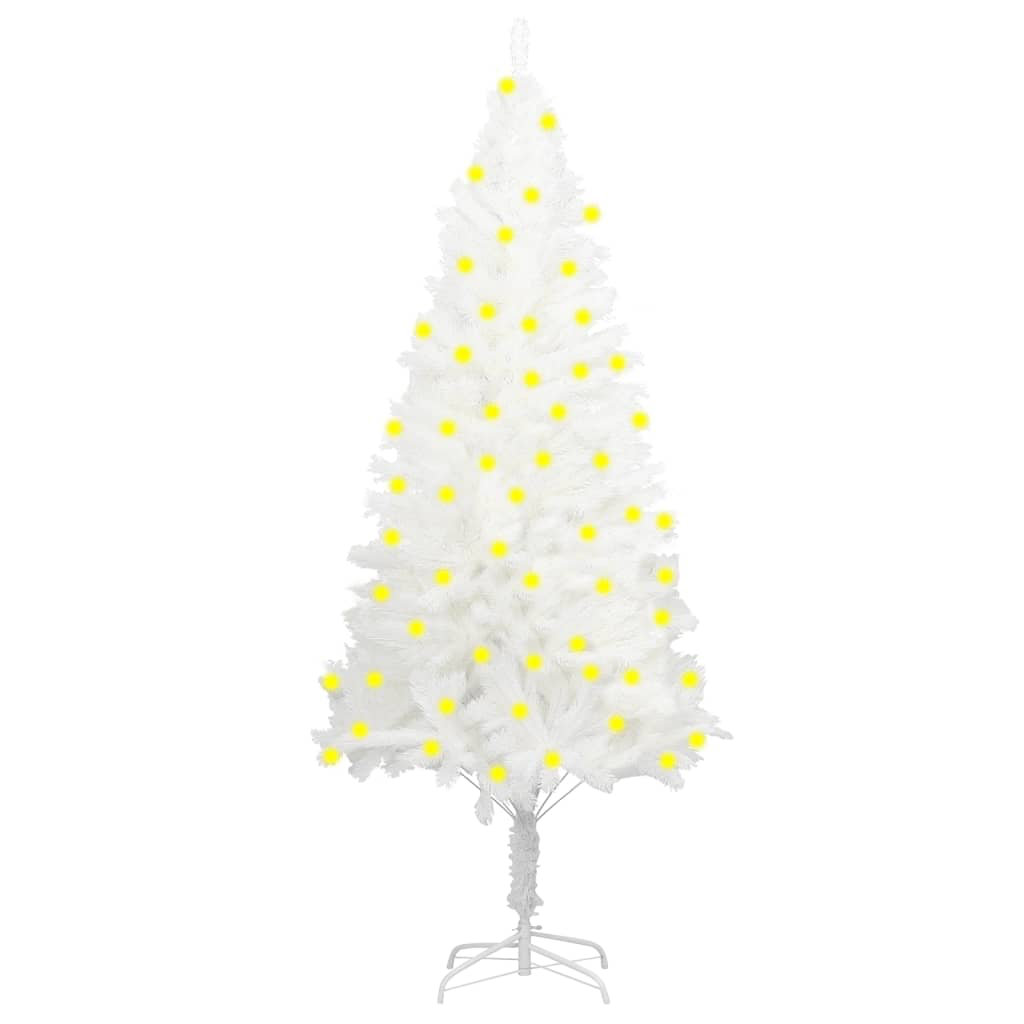 Künstlicher Weihnachtsbaum Weiß mit 150 LED-Leuchten