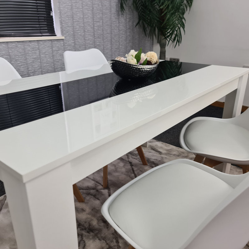 Ilwell 4 - Person Dining Set, H75 x L117 x W77cm, White