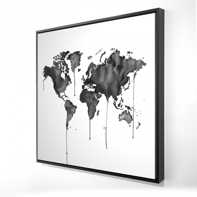 " Watercolor World Map "