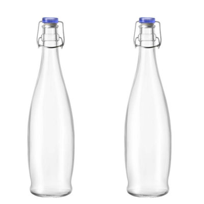 10 Strawberry Street Indro Swing Top Bottle, Blue Lid, 35 oz