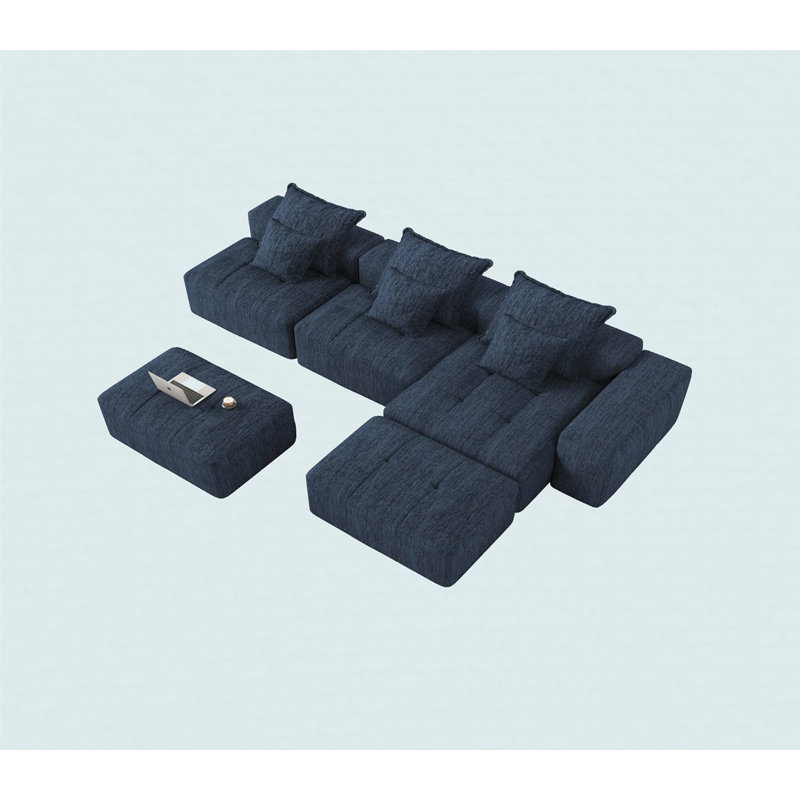 Canapé modulaire surdimensionné Modern, Bleu
