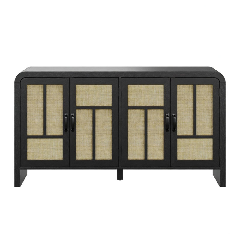 Buffet 59 po en rotin noir