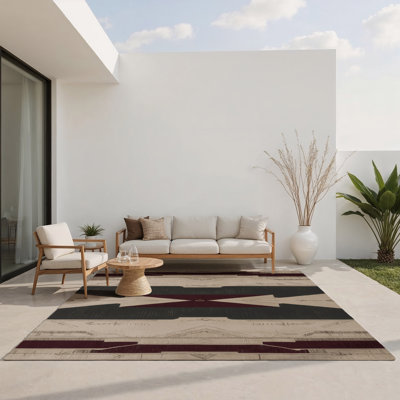 Tapis d'intérieur et d'extérieur à gravure ancienne