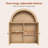 Arched Bathroom Wall Cabinet, Oak-1693304512