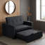 Farrel 149Cm Polyester Squared Arm Fold out Sofa Bed-98477215