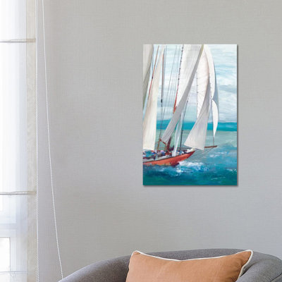 Single Sail I by Allison Pearce - Wrapped Canvas Painting