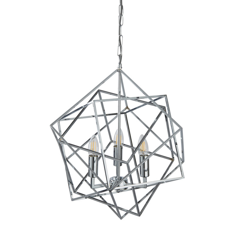 Lesley 3-Light Geometric Chandelier