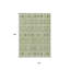 Tapis extérieur lavable à motif géométrique ivoire et bleu sarcelle 10 pi x 14 pi
