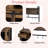 Multi-use Natural Cat Litter Box Hosue With 2 Flip-down Doors, 2 Storage Drawers And Metal Filter