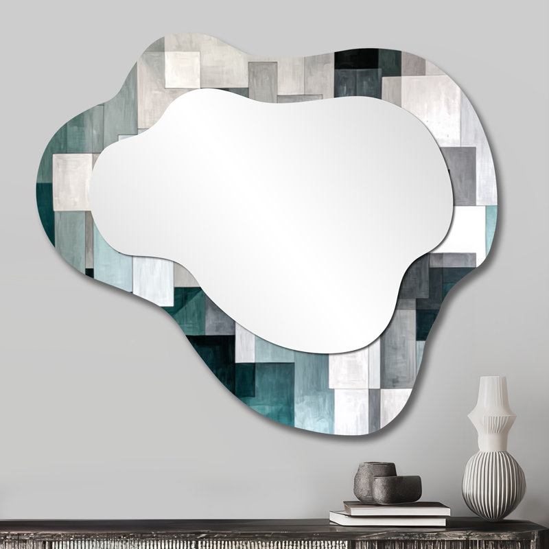 Miroir d'appoint Mid-Century, 25 po x 28 po