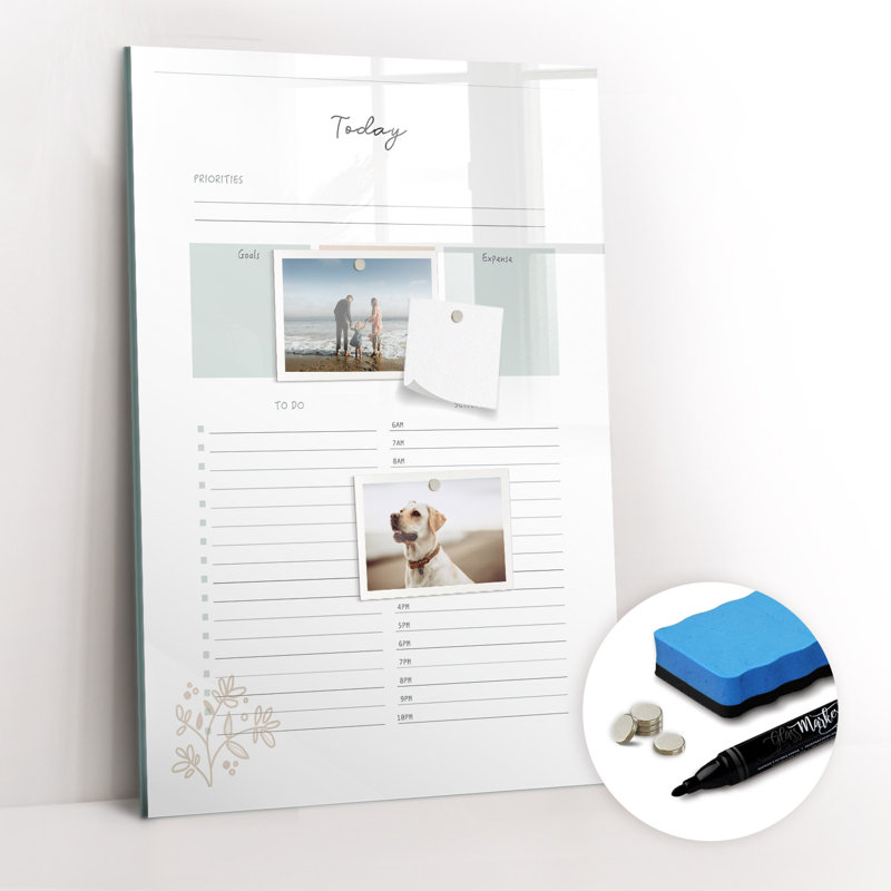 Magnetic Glass Dry Erase Board