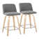 Archaimbaud Swivel Upholstered Counter Stool