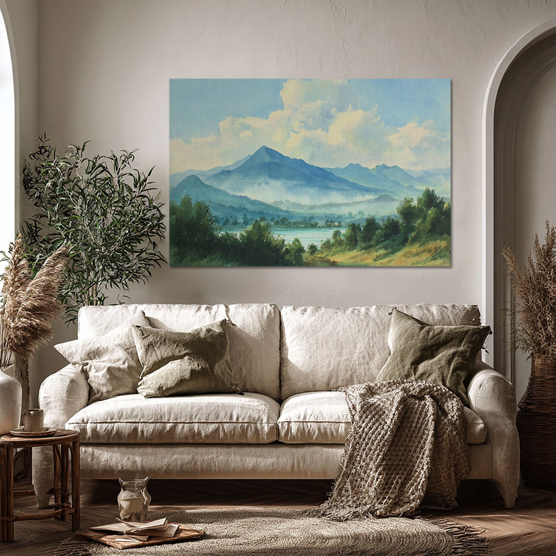 Art mural sur toile Alpine Stillness, L 60 po x H 40 po