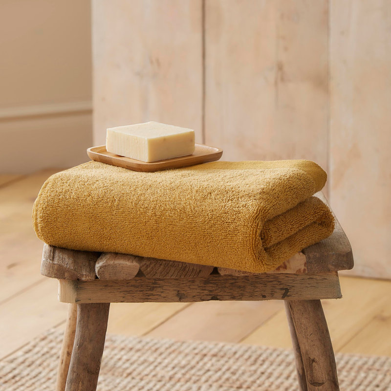 Landolfo Plush Hand Towel, Ochre