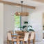 Lustre tambour en rotin 5 lumières Bohemian-488824495