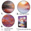 Art liquide de lever de soleil-448284309-448284308