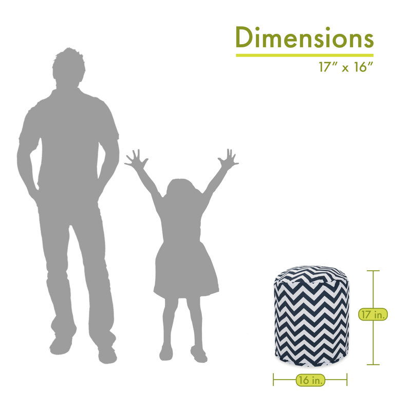 Blisston Outdoor Ottoman, Navy