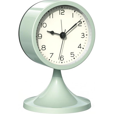 Réveil analogique de 3 pouces, petit réveil rétro, horloge de bureau pour salle de bain