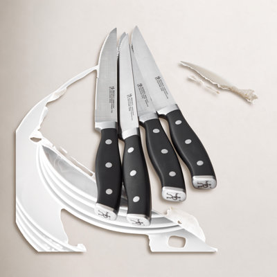 HENCKELS Forged Accent Set of 4 Steak Knife Set, German Engineered Informed by 100+ Years of Mastery
