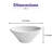 MINIATURE Premium Porcelain Conical Bowl, 2.54oz