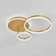 Frausto 3-Light 50cm Energy Efficient LED Semi Flush Mount