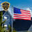 USA Nylon Home & Public Display Flag with Embroidered Stars Mobin-92598991