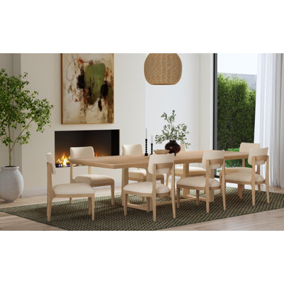 Chaise de salle à manger rembourrée en polyester Banyon Bay