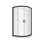 Ensemble de douche ronde encadrée avec base incluse l 36 po x P 36 po x H 74 po Mona