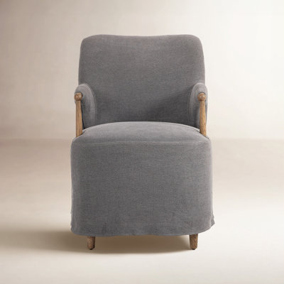 Brently Linen Oak Armchair