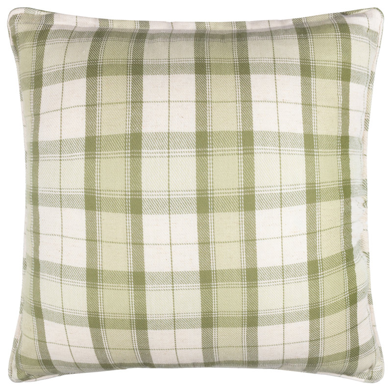Country Hedgerow Indoor / Outdoor Floral Green Square Throw Cushion