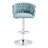 360° Fabric Cover Swivel Bar Stools Set Of 2, Adjustable Counter Height Bar Chairs With Woven Back & Footrest, Chromed  Bar Stools For Kitchen Island, Cafe, Pub-1983949211