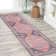 Lesandra Geometric Medallions Machine-Washable Terracotta/Navy Rug