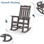 Chaise Adirondack berçante en plastique Anick-1357277762