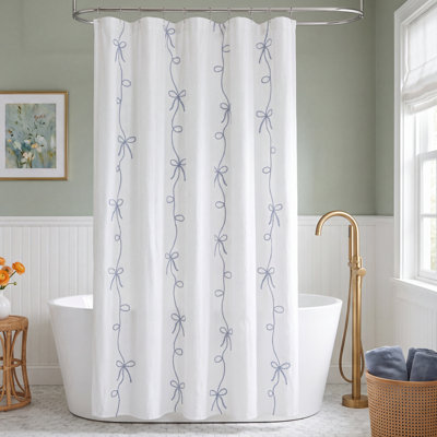 Peri Home Sasha Bows Shower Curtain