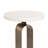 Helio Round Marble Drink Table for Use as Indoor Plant Stand