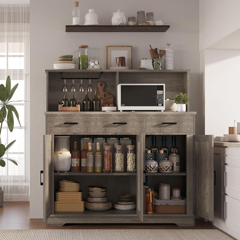 49.4cm Kitchen Pantry, Grey