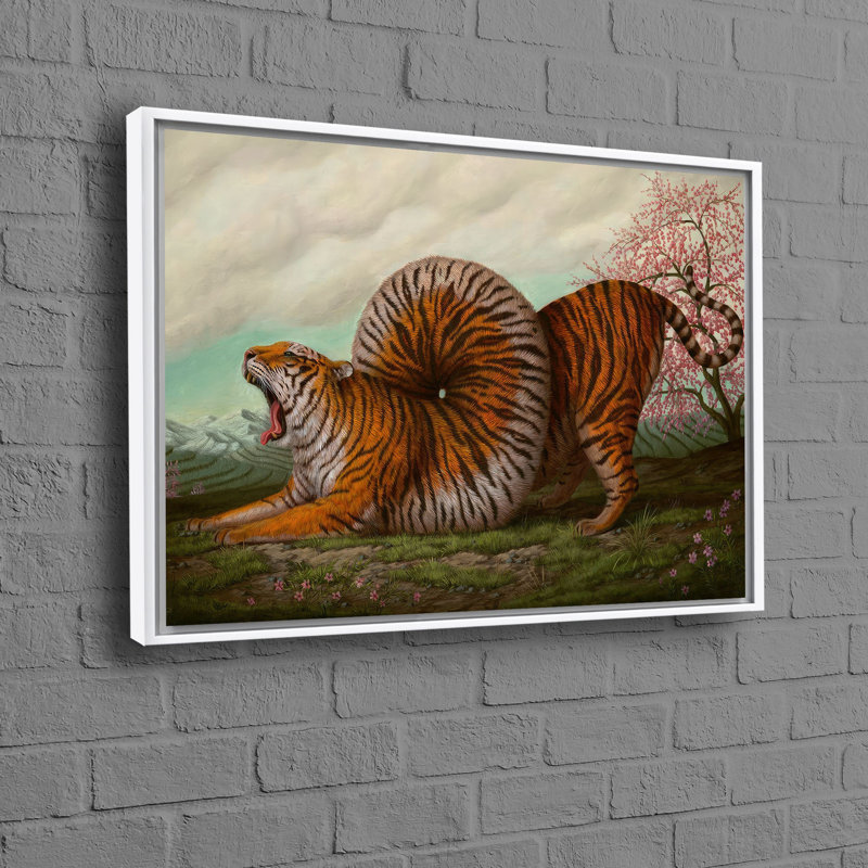 Print on Canvas, Framed Print without Mat, Gold, 60 cm H x 90 cm W