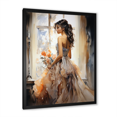 Ijnanya Fashion 1890S Belle Portrait I - Fashion Canvas Print