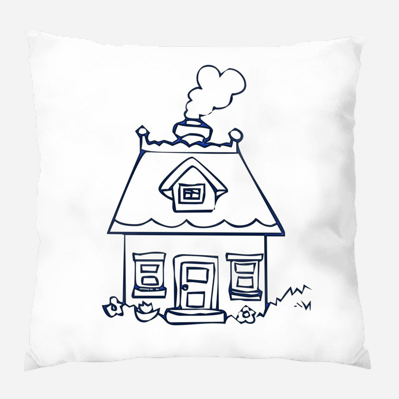 Outdoor Reversible Throw Pillow, Microsuede, Indoor