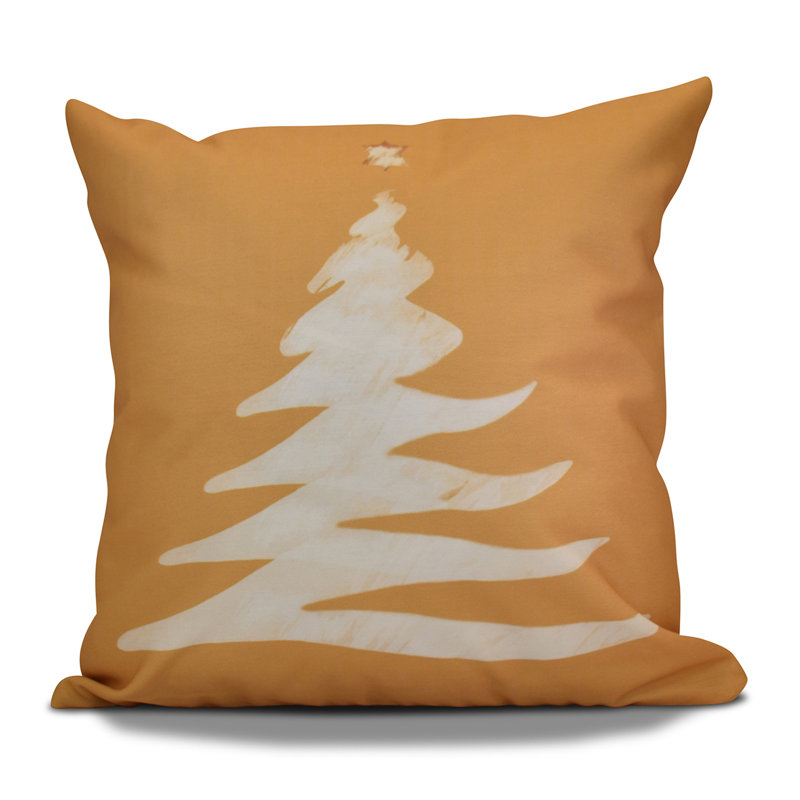 Housse de coussin d'extérieur carré et insert, H 18 po x l 18 po, Or