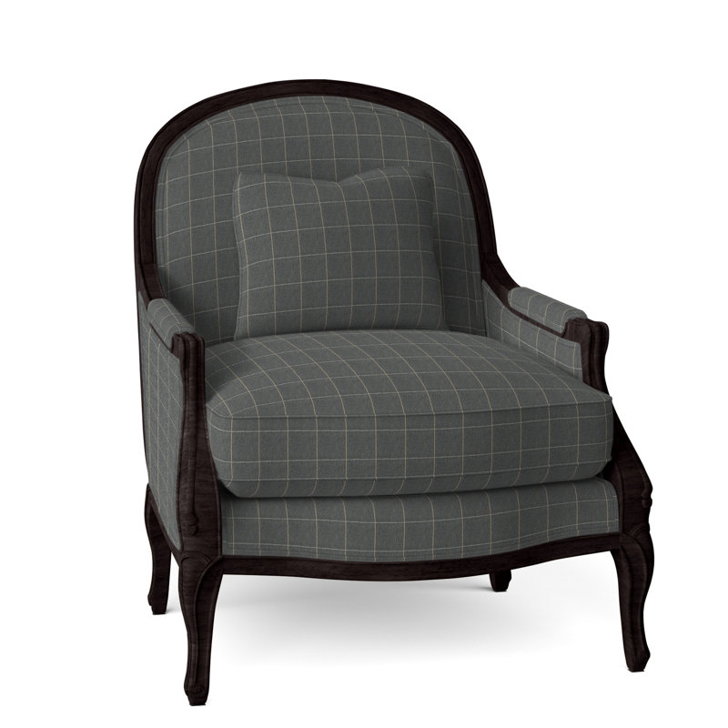 Adair Armchair, Espresso, Perigold Youngman Zinc