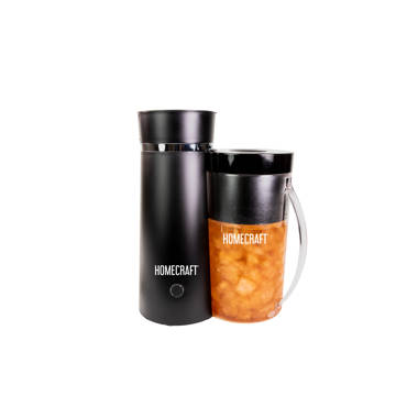Homecraft Iced Coffee Maker with Insulated Tumbler & Straw ,Black