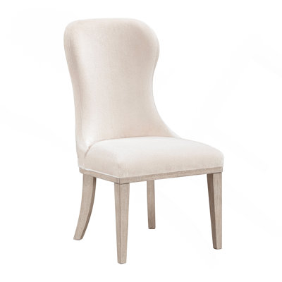 Traditional Elegance Side Chairs Set Of 2 Dining Furniture Fabric Upholstery Durable Cushion Seat Back Classic Design Comfort