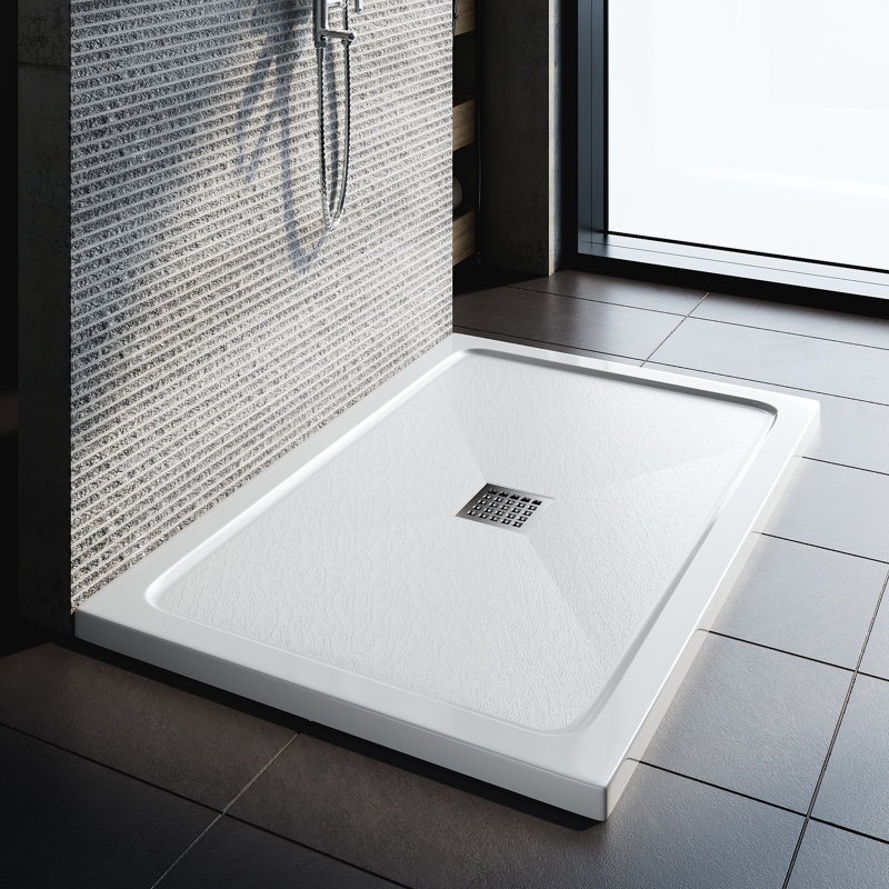 Caleigha W D Shower Tray, 4cm H x 120cm W x 80cm D