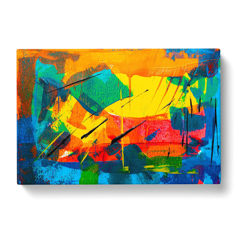Abstract Art Painting Vol.3 by S.Johnson - Wrapped Canvas Painting Print, 40cm H x 60cm W x 3cm D