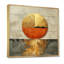 Or japonais, coucher de soleil sur un lac - Japon, art mural encadré-504371120-504371113