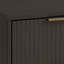 Table de chevet gris anthracite pour le rangement au chevet